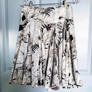 ZARA BASIC Flowy Floral Skirt Size M